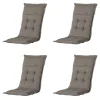 Madison Rib Liver Gartenstuhlkissen - 4er-Set