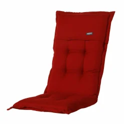 Madison Rib rote Gartenstuhlkissen - 4er-Set