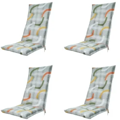 Madison Tess orange Gartenstuhlkissen - 4er-Set