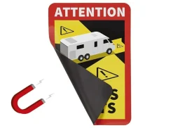 Magnetischer Aufkleber "Attention" Camper