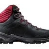 Mammut Nova IV GTX Mid Black-Blood Red Damen Wanderschuhe