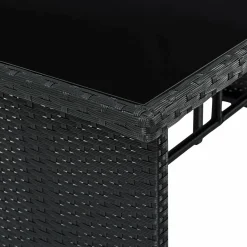 Manacor Polyrattan schwarzes Lounge-Set