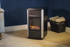 Manhattan Living Flame Mobiler Gasofen - 3400 Watt