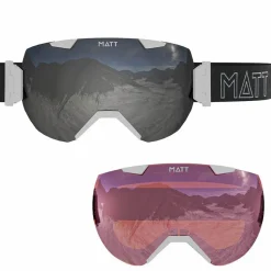 MATT Synchro Skibrille - Weiß/Schwarz