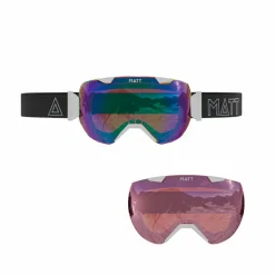 MATT Synchro Skibrille - Weiß/Blau