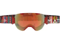 MATT Synchro Tribands rote Skibrille