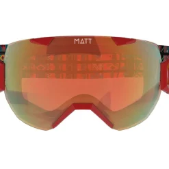 MATT Synchro Tribands rote Skibrille