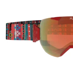 MATT Synchro Tribands rote Skibrille