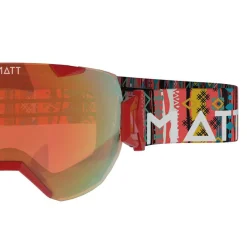 MATT Synchro Tribands rote Skibrille