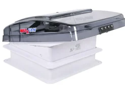 Maxxfan Deluxe Compact 28 x 28 Dachluke mit Ventilator - Transparent