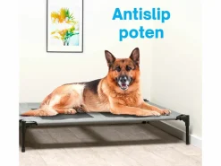 Maxxpro 106 x 76 x 17 cm Hundebett mit Füßen - Black
