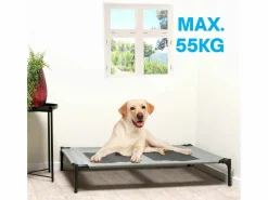 Maxxpro 106 x 76 x 17 cm Hundebett mit Füßen - Black