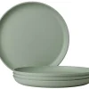 Mepal Silueta 230 mm Set von 4 Frühstücksteller - Green
