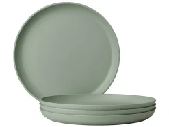 Mepal Silueta 230 mm Set von 4 Frühstücksteller - Green