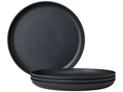 Mepal Silueta 230 mm Set von 4 Frühstücksteller - Black