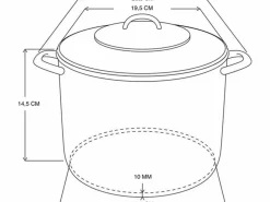Michelino Edelstahl-Suppentopf - 3 Liter