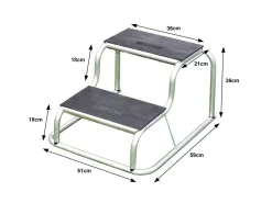 Milenco Aluminium Rubber Double Step
