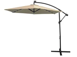 Monstershop 300 Sonnenschirm mit LED-Beleuchtung - Beige