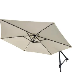Monstershop 300 Sonnenschirm mit LED-Beleuchtung - Cream