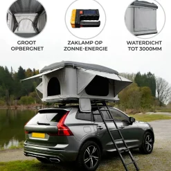 Monstershop Grey 2-3 Personen Dachzelt