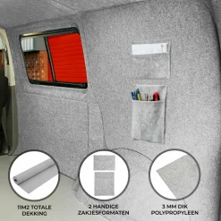 Monstershop Wohnmobilstoff mit Taschen - Grey