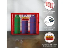 Monstershop Zusammenklappbarer Gasflaschenschrank