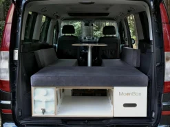 Moonbox 119 cm White Van Campingbox mit Tisch