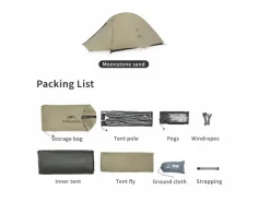 Naturehike Cloud Up 2 PRO Zelt - Brown