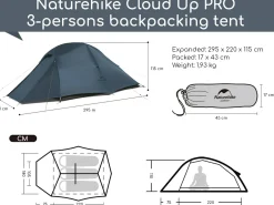 Naturehike Cloud Up 3 PRO Zelt