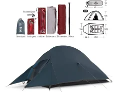 Naturehike Cloud Up 2 Zelt für 2 Personen - Black