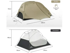 Naturehike Star River 2 UL Zelt – Khaki