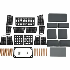 Neapal schwarzes Sofa Set Gartenmöbel