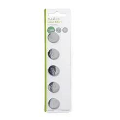 Nedis CR2032 Lithium-Knopfzellenbatterie - Set von 5