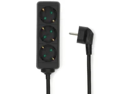 Nedis ESOC315F1BK 3-Fach Steckdose - 1,5 Meter