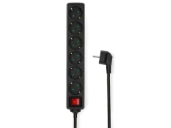 Nedis ESOC650F2BK 6-Fach Steckdosenleiste - 5 Meter