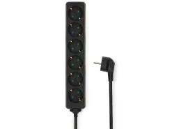 Nedis ESOC615F1BK 6-Fach Steckdosenleiste - 1.5 Meter
