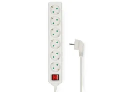 Nedis ESOC630F2WT 6-Fach Steckdosenleiste - 3 Meter