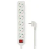 Nedis ESOC650F2WT 6-Fach Steckdosenleiste - 5 Meter