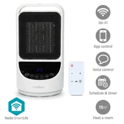 Nedis HTFA22WTW SmartLife Keramik-PTC-Heizlüfter