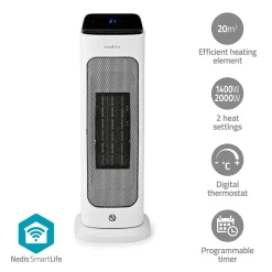 Nedis HTFA20WTW SmartLife Keramik-PTC-Heizlüfter