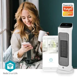 Nedis HTFA20WTW SmartLife Keramik-PTC-Heizlüfter