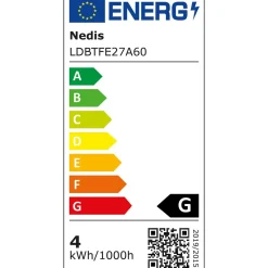 Nedis LDBTFE27A60 E27 LED-Filament-Lampe