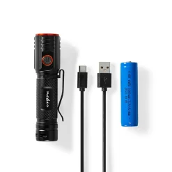 Nedis LTRR20WBK LED-Taschenlampe - Schwarz