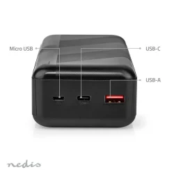 Nedis UPBK65W30000BK powerbank - 32000 mAh