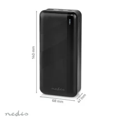 Nedis UPBK65W30000BK powerbank - 32000 mAh