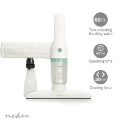 Nedis VCWI230WT Akku-Fenstersauger - Weiss