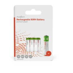 Nedis Wiederaufladbarere AAA Ni-MH-Akku - Set von 4
