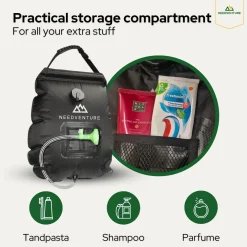 needventure® 20 Liter Campingdusche - Schwarz