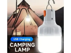 Norskskin Akku LED Zelt und Campingleuchte mit Haken