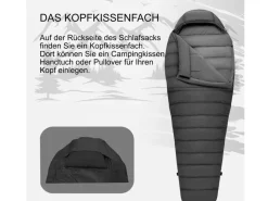 Norskskin Ultralight 800 gr Mumienschlafsack - Links